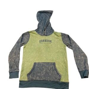Oshkosh B'gosh Boys Green Blue Tie‎ Dye Hoodie Size 12